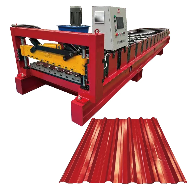 Trapezoidal Roof Sheet Roll Forming Machine Metal Sheet Forming Machine Trapezoid Roof Roll Forming Machine