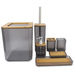 Premium Wholesale Custom 6 piece modern bathroom accessory set luxurious