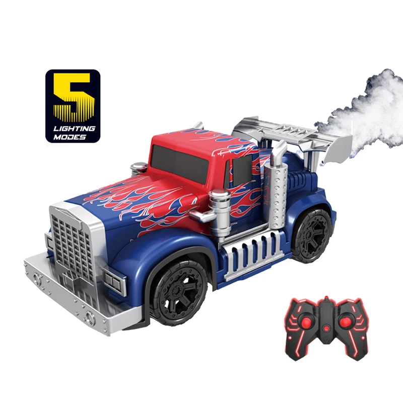 2022 New Arrival Remote Control Car 2.4Ghz Classic High Speed RC truck 4WD RC car truck with Fog Mist, 5 Lighting Mode