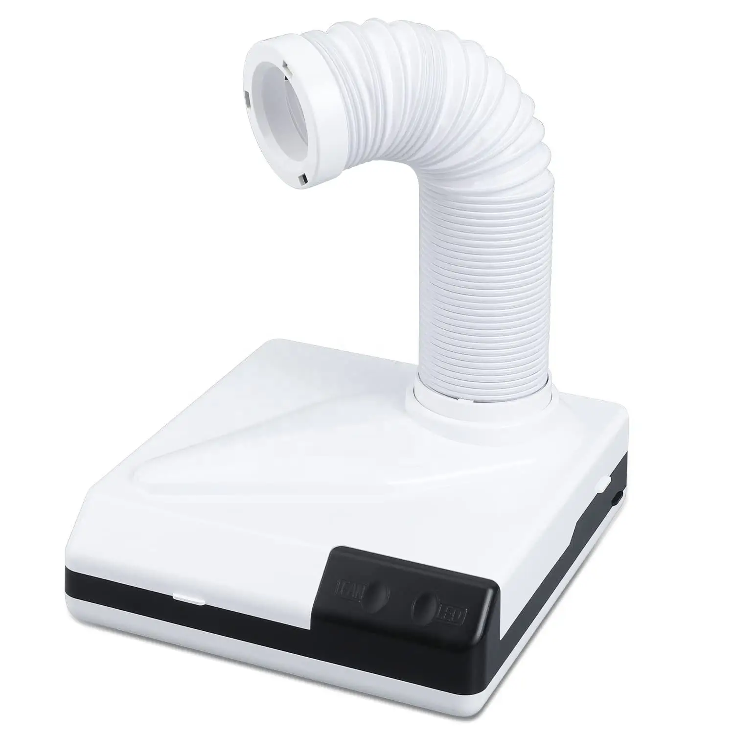 2 in 1 Electric 60W Nails Filter Nail Dust Collector for Manicure Nail Fan Dust Collector with 3 LED Lights