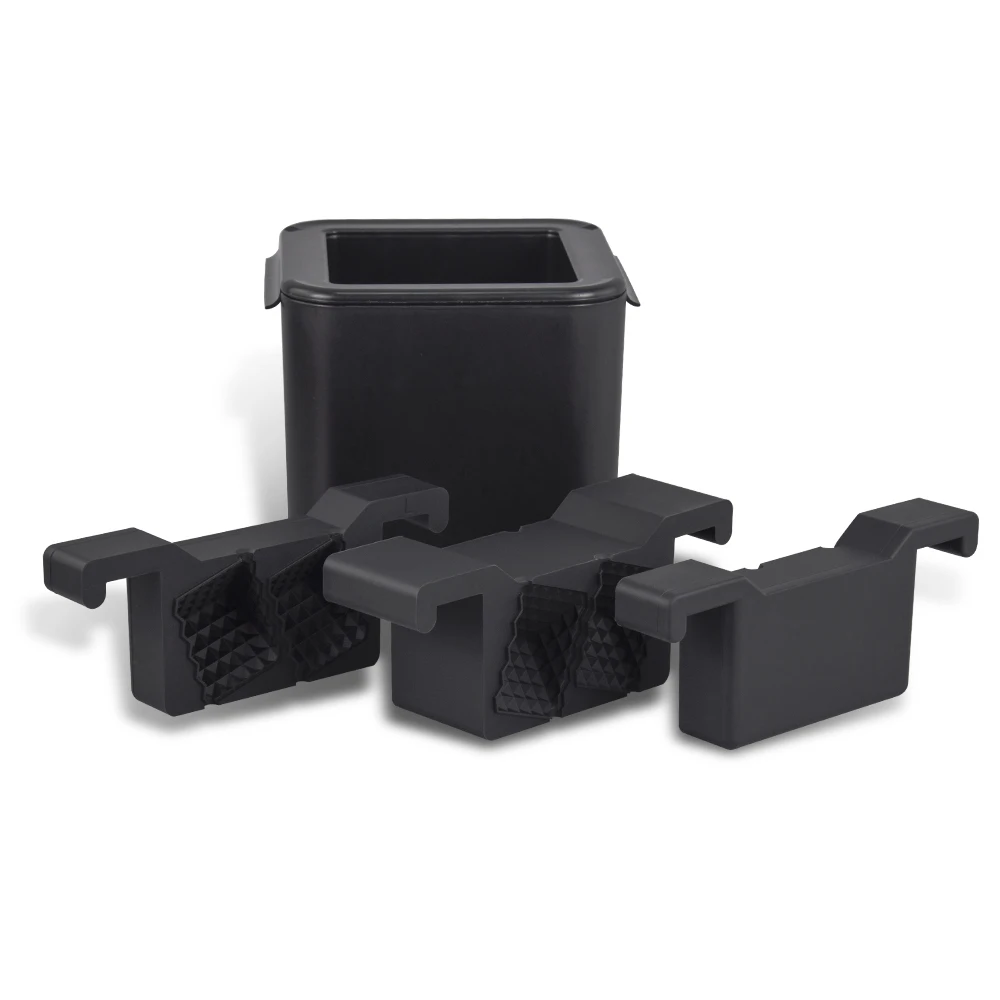 4 Cavity Prism Shaped 100% Crystal Clear Ice Ball Maker Whiskey No Bubble Prism Shaped Clear Ice Cube Mkaer Mold