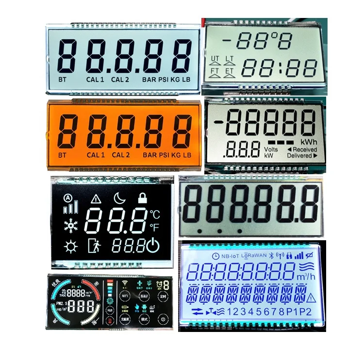 Factory Low Price Custom Lower Power LCD Display 14 Segment LCD Screen Display Module for Electronic Scale