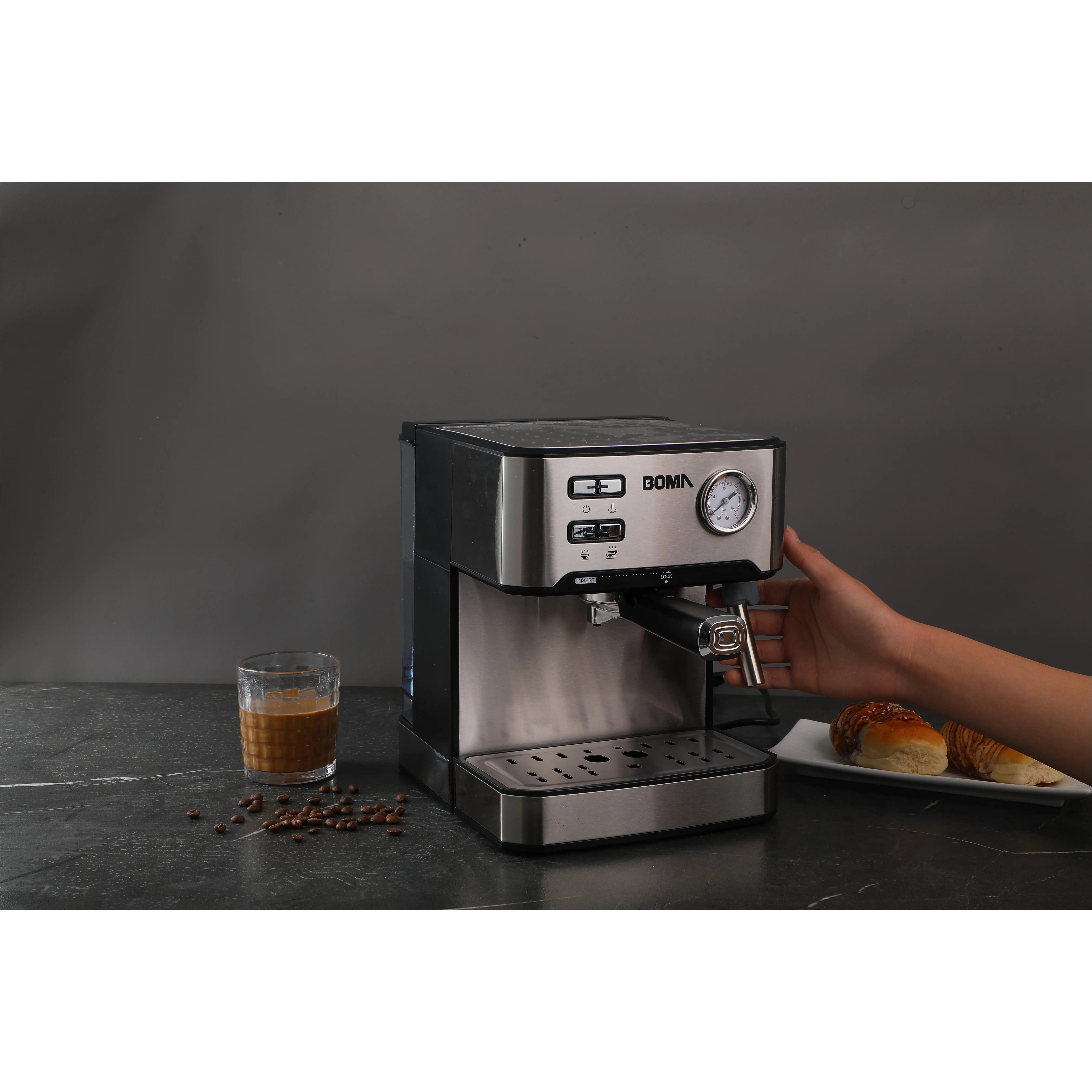 Espresso Maker cafetera industrial al menor Wholesale Latest Mini Professional Best Customized Steel Parts For Espresso Machine