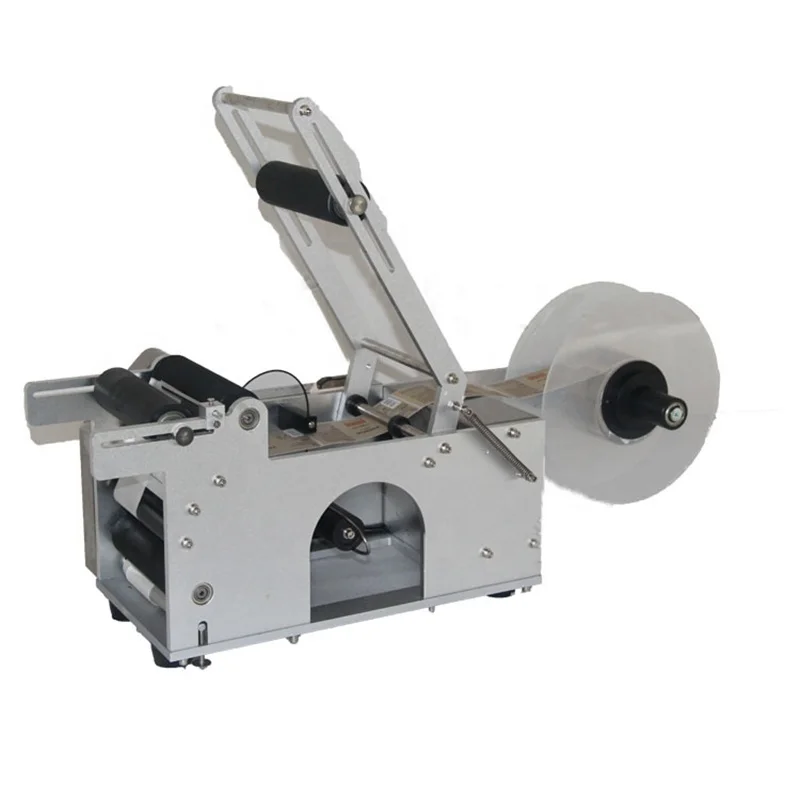 High Efficiency  Conveyor Desktop Round Bottle Labelling Machine