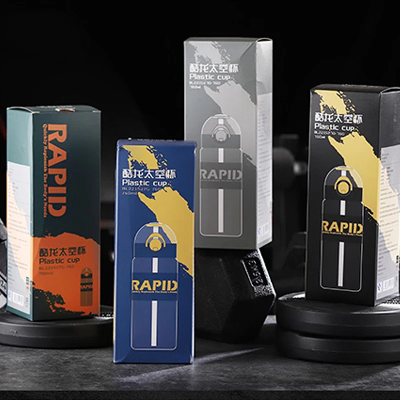 Wholesale Travel Promotional Reusable 23 oz 25oz Water Bottle Label Gym Plastic Water Bottle