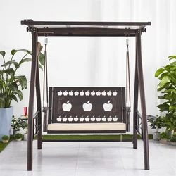 Hot Selling Leisure Aluminum Outdoor Patio 2 Seats  Swing With Padding Canopy for Courtyard Garden