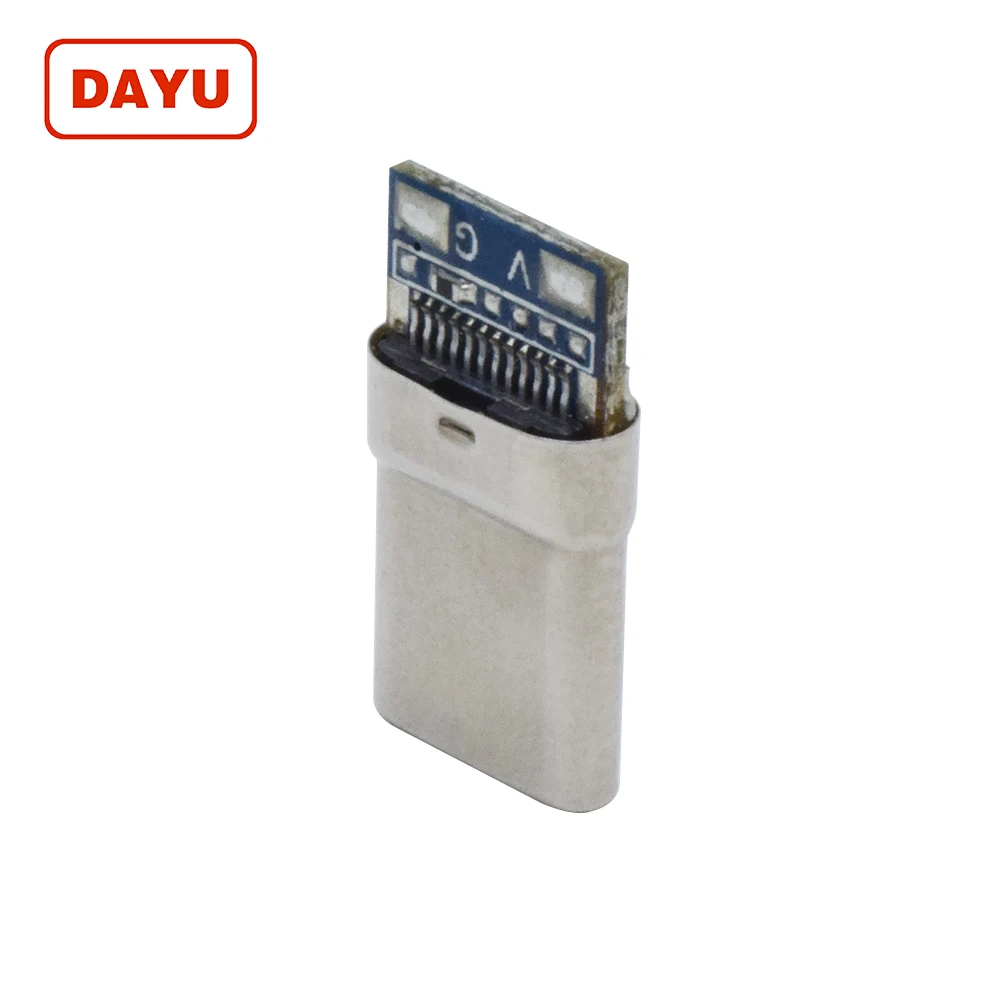 Factory USB 3.1 Type C Connector Male 24 Pin Solder for USB C Cable