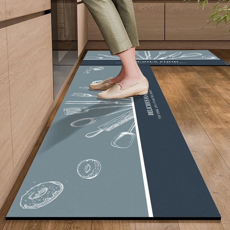 custom carpet Non-slip absorbable soft diatomite kitchen mat