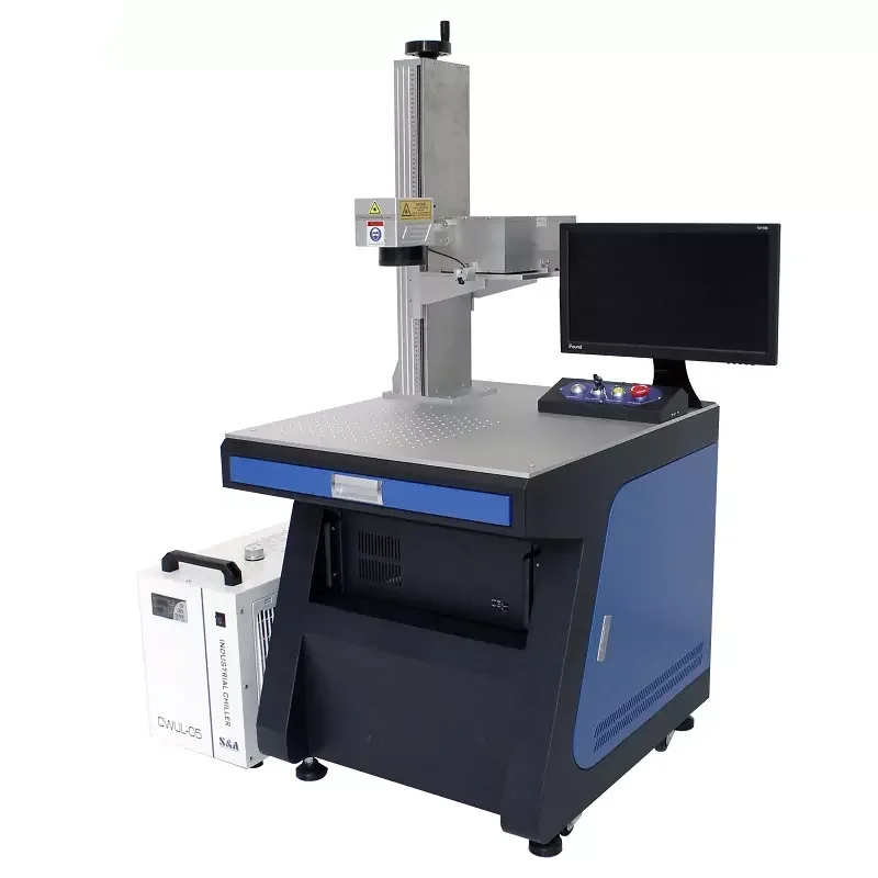 Glass crystal plastic printing JPT 3W 5W UV laser marking machine
