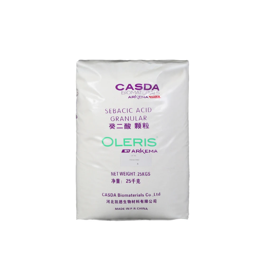 Factory produces high quality sebacic acid Decanedioicacid