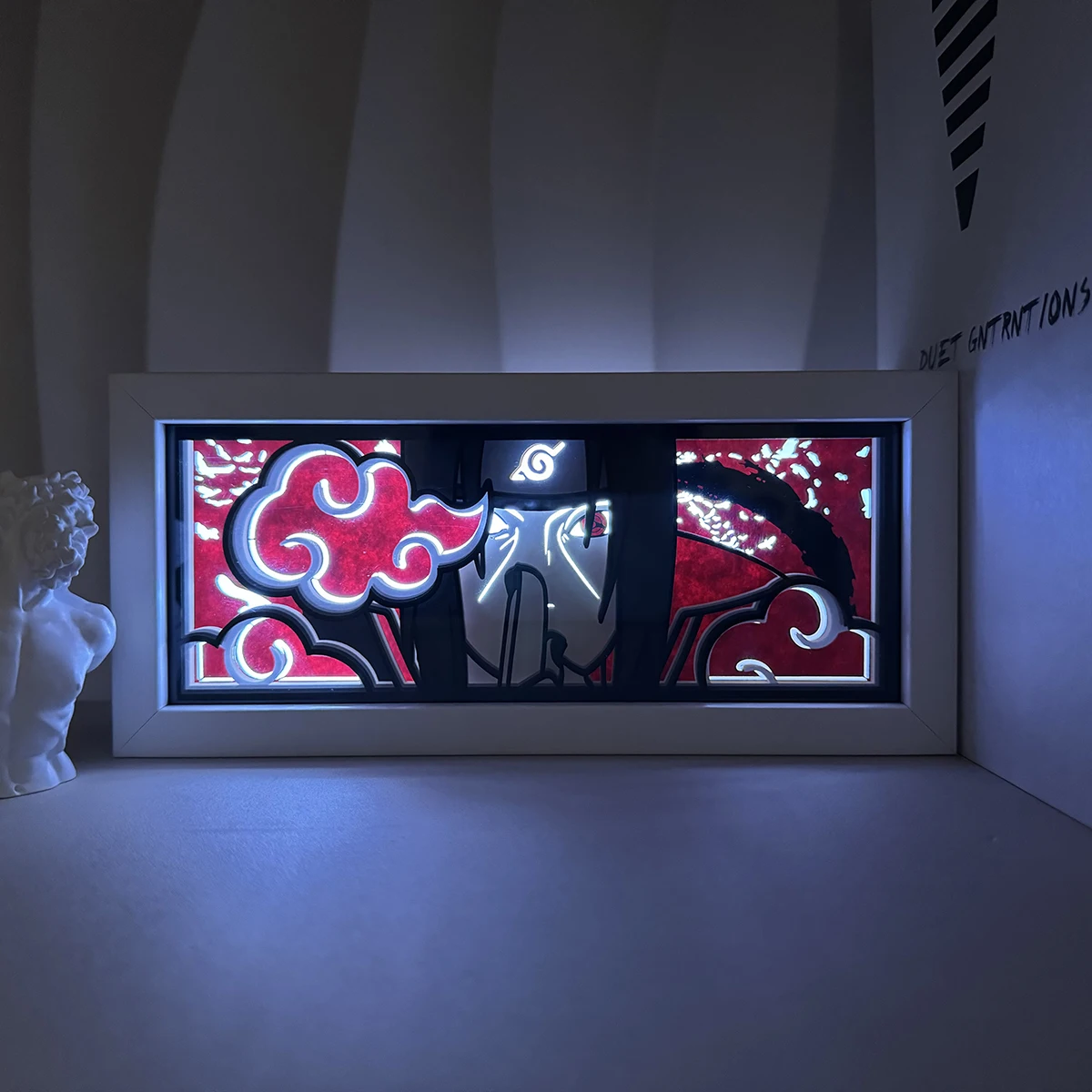 New 3D Anime Light Box Led Paper Carving Lamp 16 Colors Cartoon Manga Shadow Glowing Lightbox Table Lamp for Boys Friend Gift