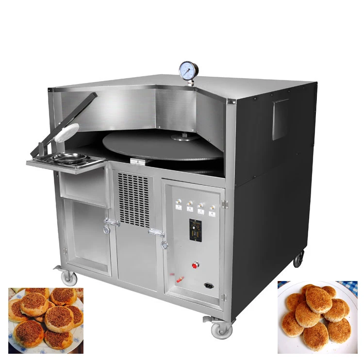 Commercial heavy duty automatic rotary roti and pita bread oven machine