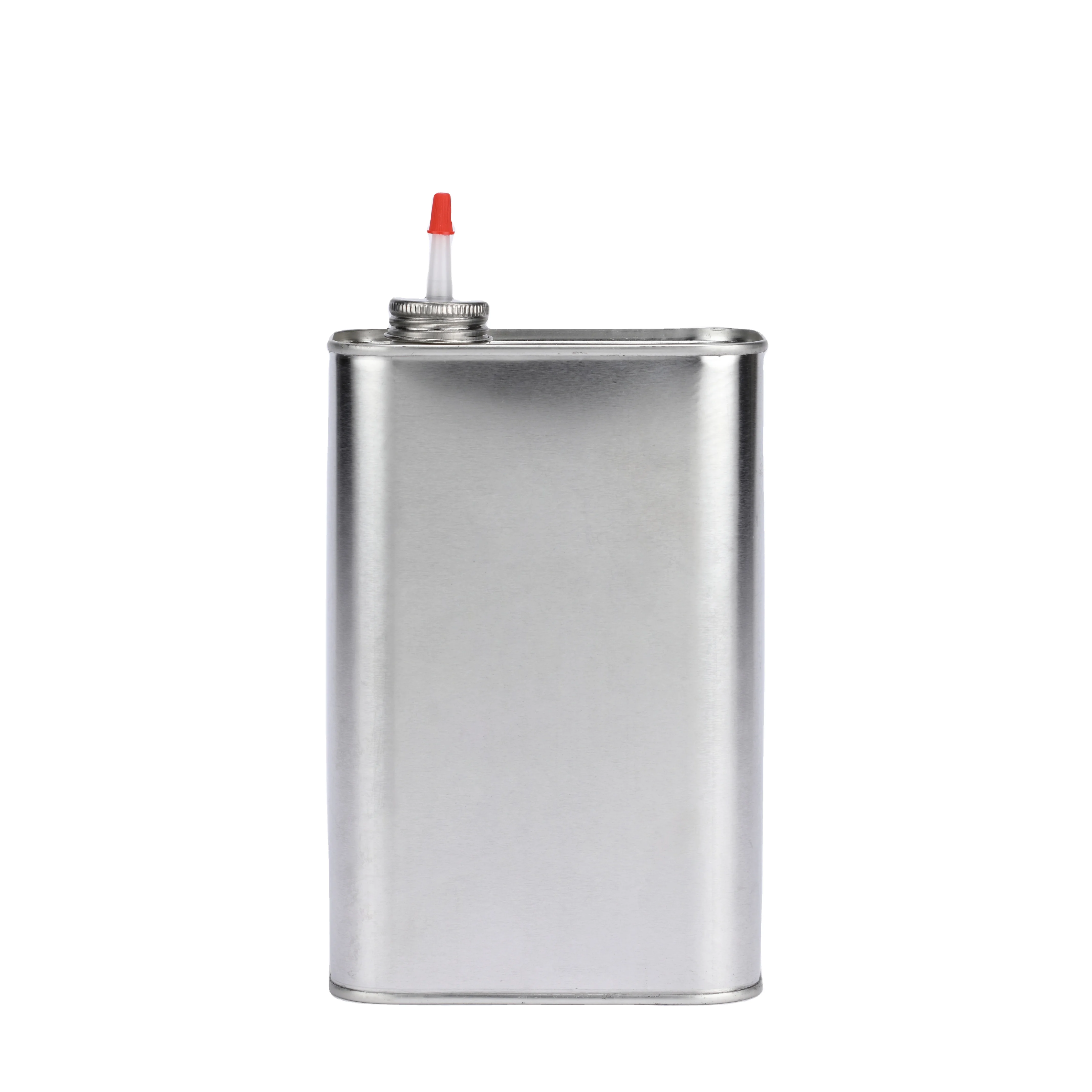 1L Square Metal Can with Plastic Tip Mouth for Listening