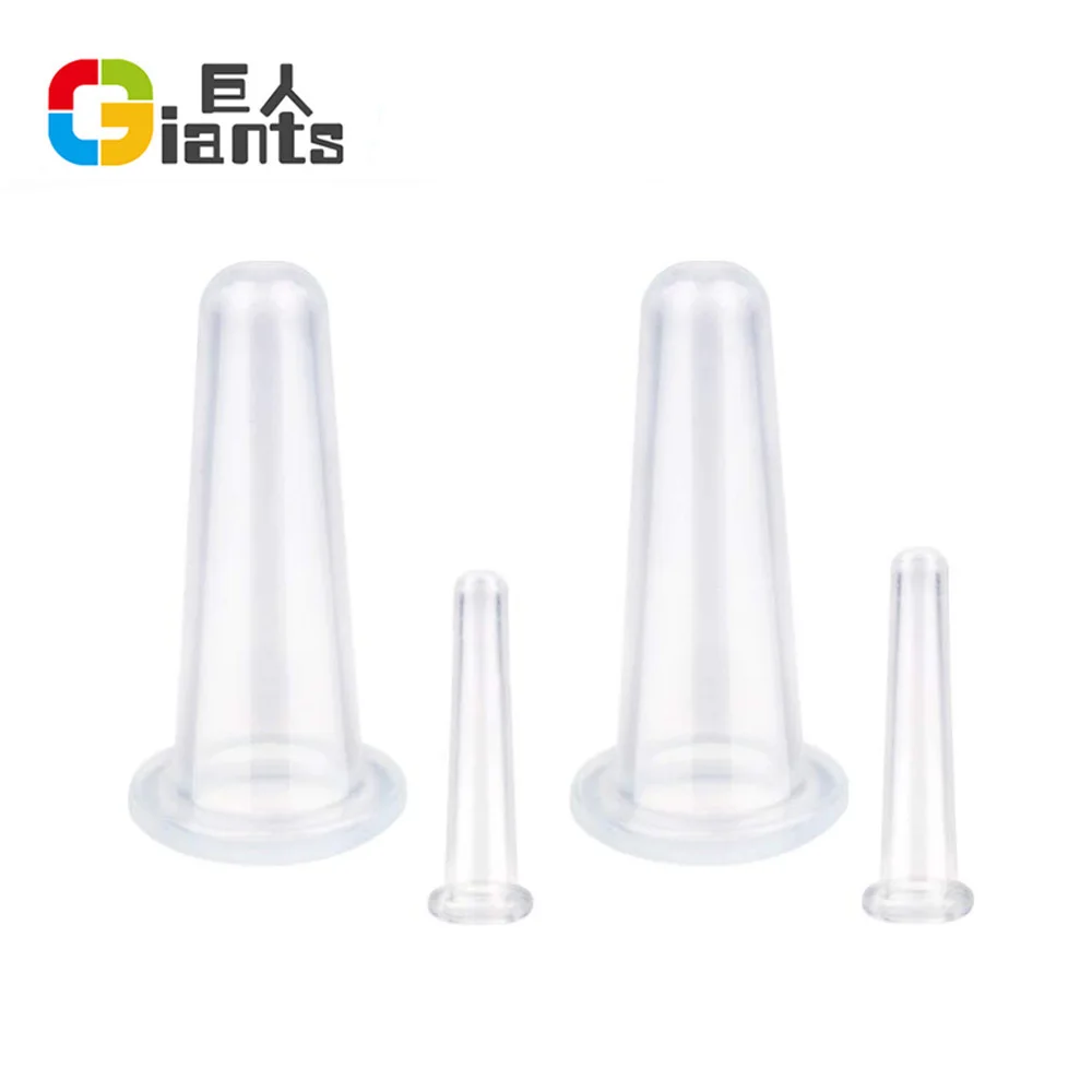 Set of 4 Silicone Cupping Facial Set for Face and Eye Cupping Massage