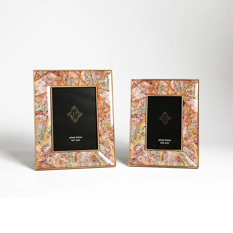 Modern European model room frame for photo 6 inch 7 inch American personality creative combination photo frame set table photo f