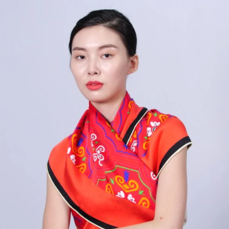 Girl Christmas Knitted Designer Thai Silk Scarf Arabic Scarves Shawls Silk Transparent Scarves Schal