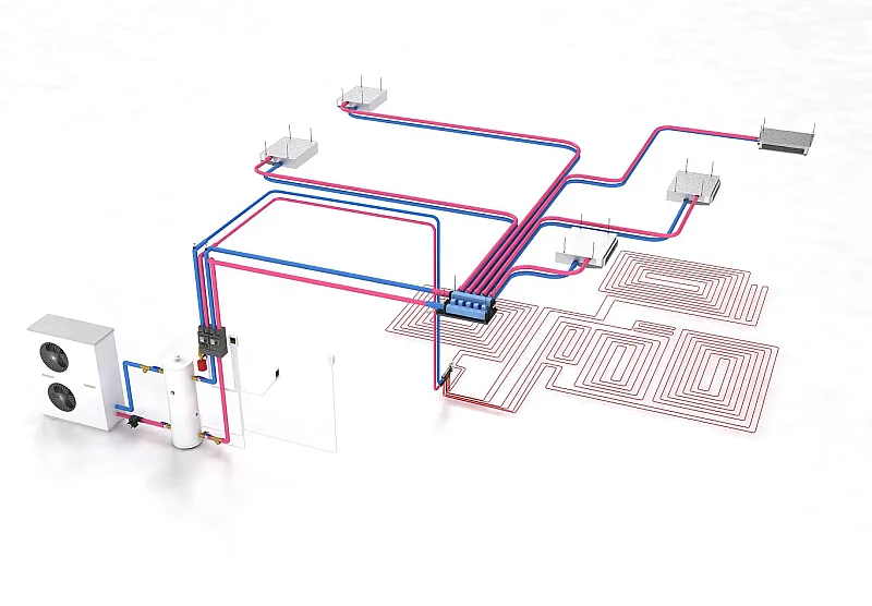 SUS316 DUPLEX STEEL 40L 60L 100L 200L  300L  500L domestic hot water tank cylinder exchange coil buffer tank heat pump system