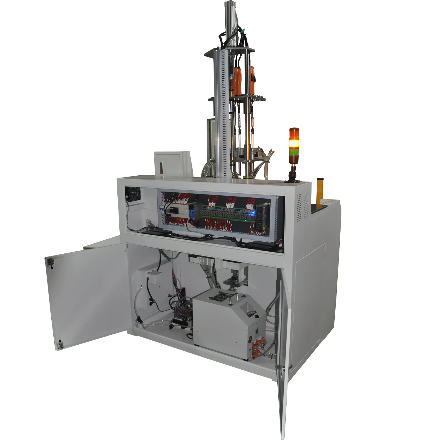 Customize automatic rotary table screw tightening machine with robot