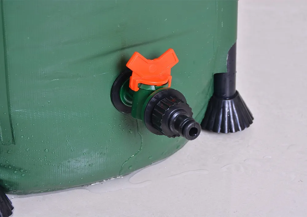 Collapsible Rain Barrel Rainwater Collection System  Barrel Portable Water Storage Tank for Garden