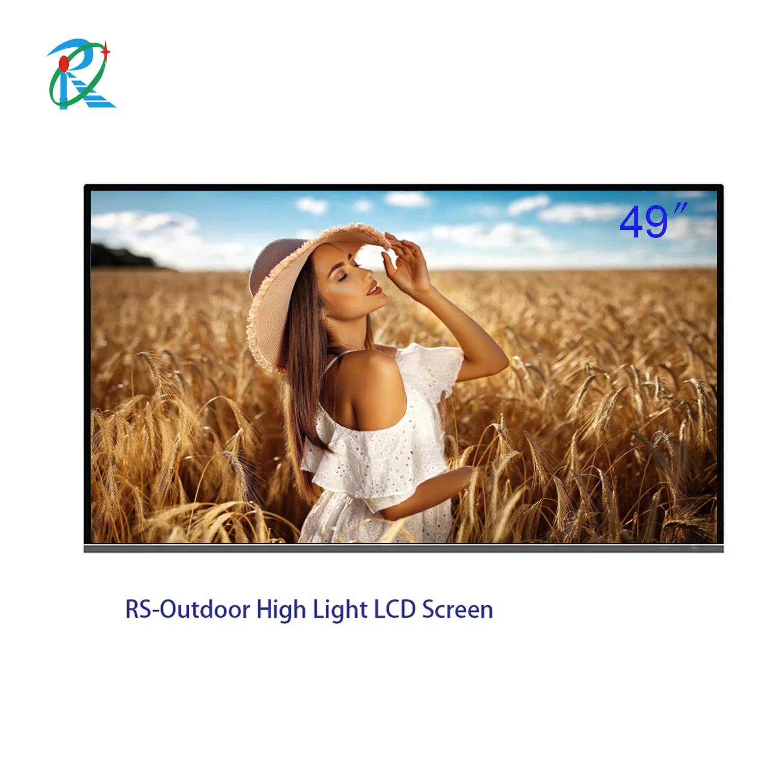 49 2500nit semi-Outdoor Application lcd advertising monitor with open fram Video technical support After-sales Service Provided