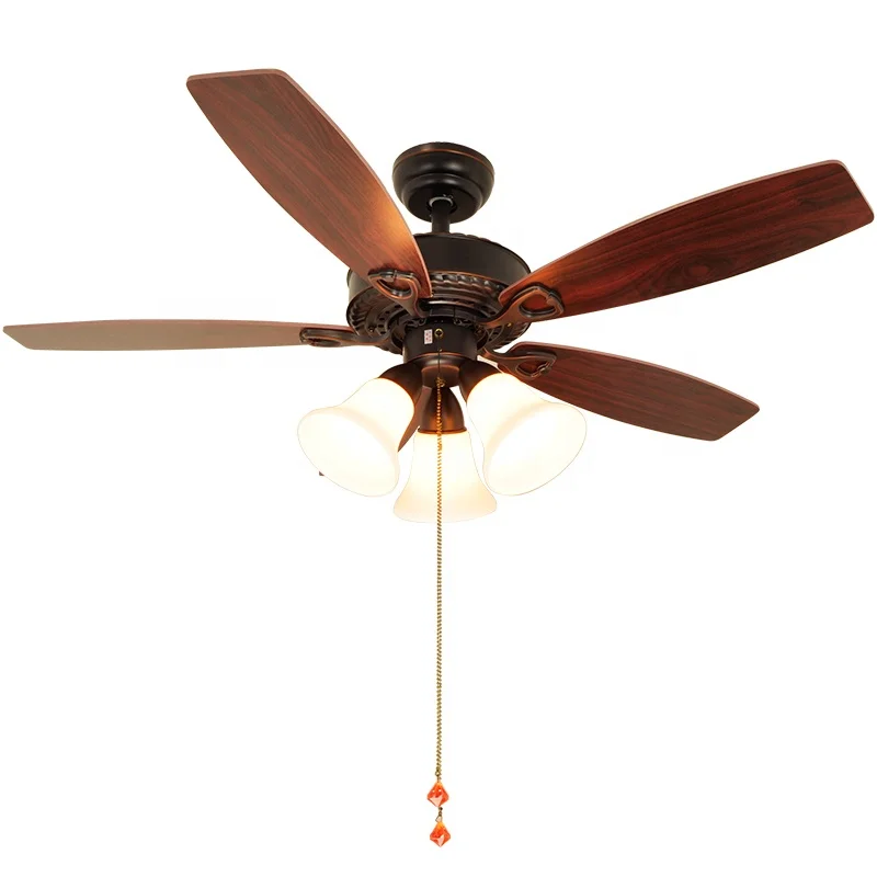 Домашний новый дизайн, лампа-вентилятор из кованого железа для гостиной, столовой, спальни, композитной доски