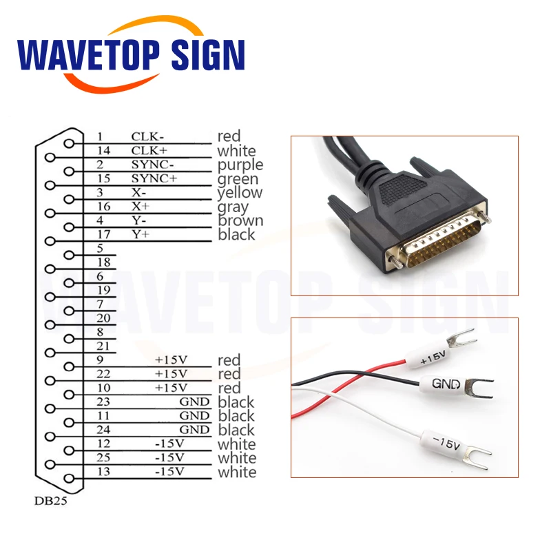 WaveTopSign 1064nm Digital Galvanometer Input Aperture 10mm With Red Light Use for Fiber CO2 UV 3D YAG Laser Marking Machine