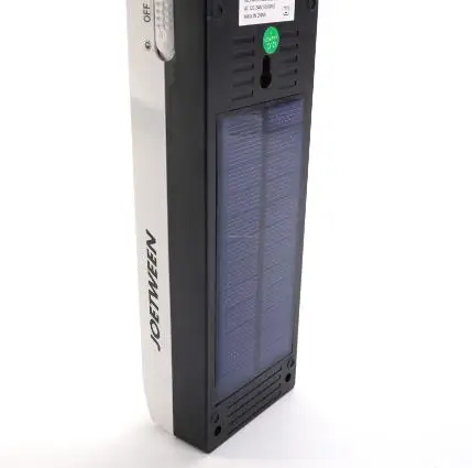 solar charging emergency lamp portable rechargeable LED light with build-in solar panel