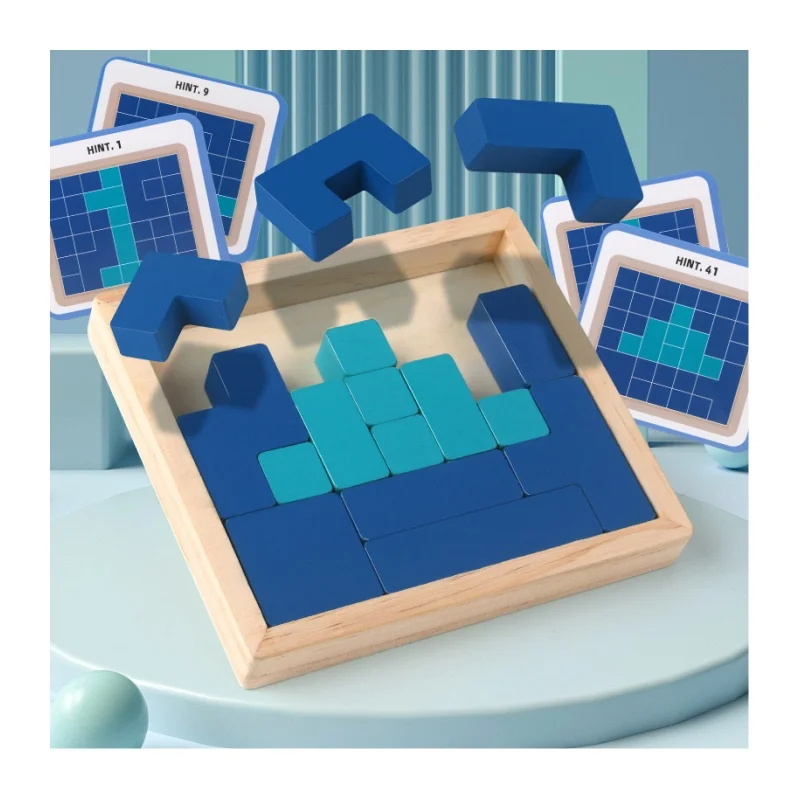 2024 Hot Sell Kid Kindergarten Montessori Educational Wooden Number Puzzle Game Shape Matching Building Block Board Children Toy