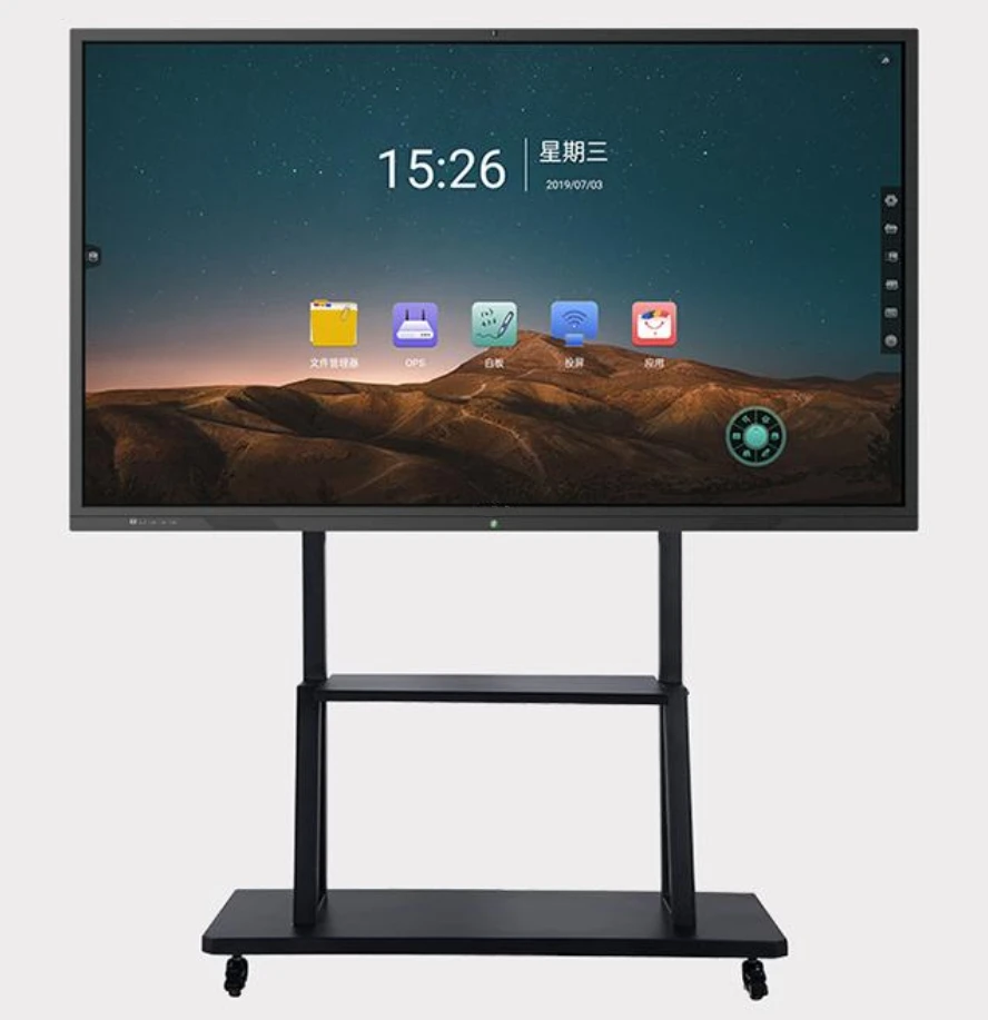 Interactive Panel Monitor With 4K Display&20 Points Multi Touch Interactive Flat Panel For Education