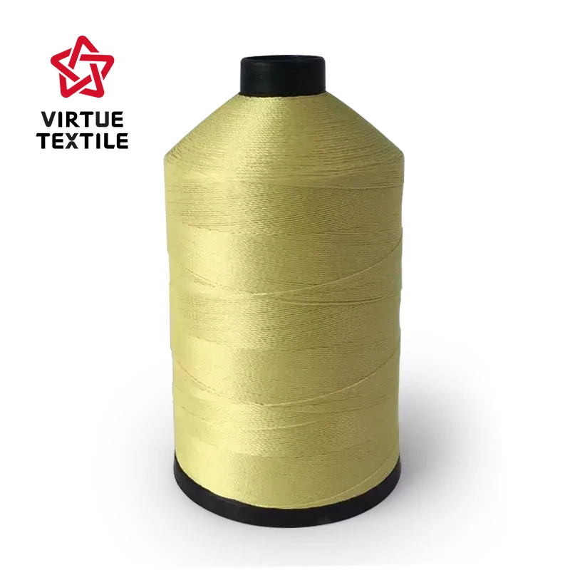 Virtue Textile High Quality 1414 Para Aramid Yarn/Sewing Thread 200d/2 400d/2 for Fire Resistant Air Bag Industrial Gloves