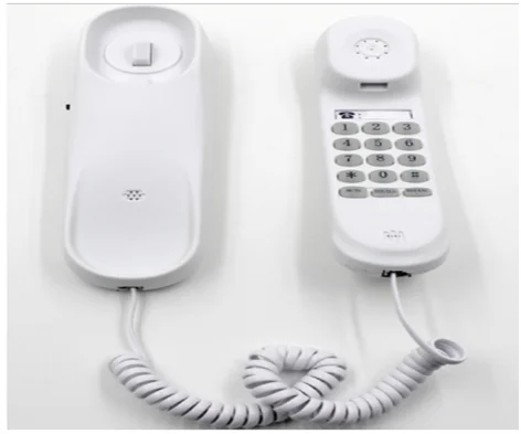 portable trimline corded telephone mini phone