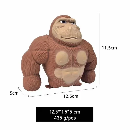Factory Direct Fun Funny Squishy Monkey Figure Elastikorps Gorilla Stress toys