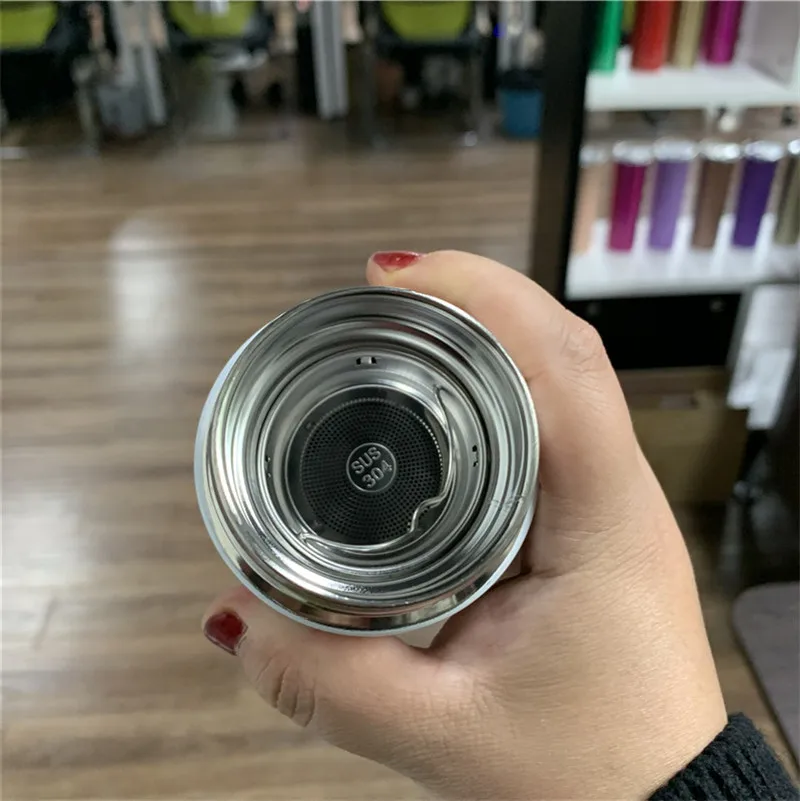 Smart Touch With Tea Infuser for Hot and Cold Drinks Tall Heat Press Printing 17oz 500ml Vacuum Tumbler Sublimation Blank