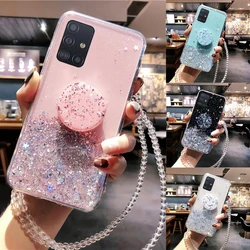 Bling Glitter Case For Samsung Galaxy S21plus S20 Ultra A12 A42 5G A02S M31S A51 A71 A81 A91 A50 A70 A20 A30 A40 S20FE Cover