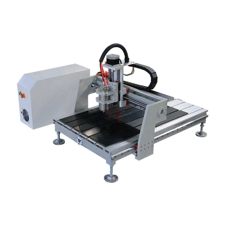 mini cnc router 6090 engraver machine for aluminium, copper milling with mist cooling spraying
