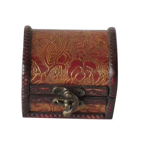 Wholesale Low Moq Flower Design Wooden Jewelry Case Vintage Jewellery Case