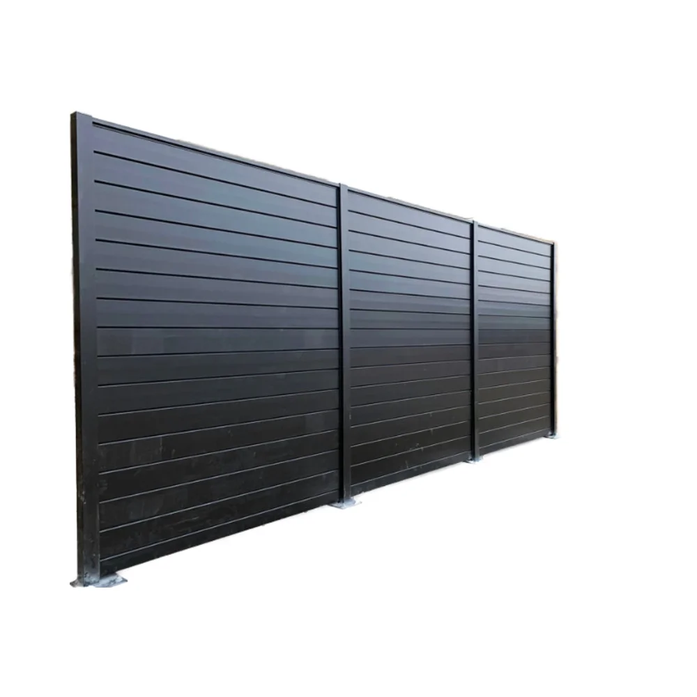 DIY Aluminum Alloy Slat Fence with Residential Trellis Gates and Fencing Accessories