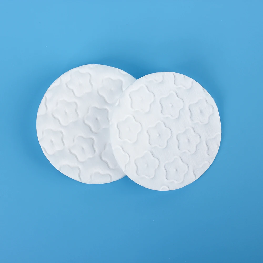 Customized wholesale organic makeup removing pad bamboo reusable cotton round pad