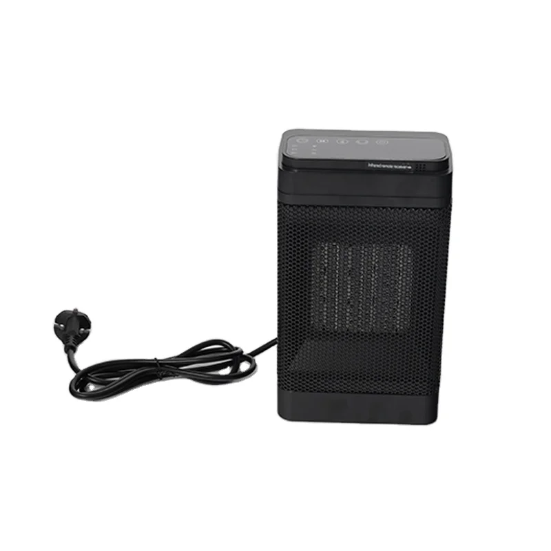 Электрический нагреватель с 2 настройками тепла и защитой от перегрева черный