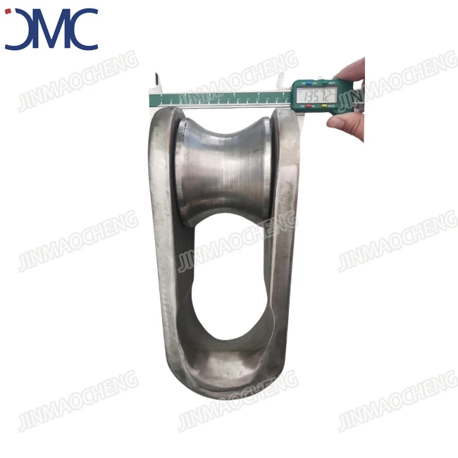 120T Mandal Fairlead Shackle With Roller Marine Hardware Wide Dee  Link Shackles