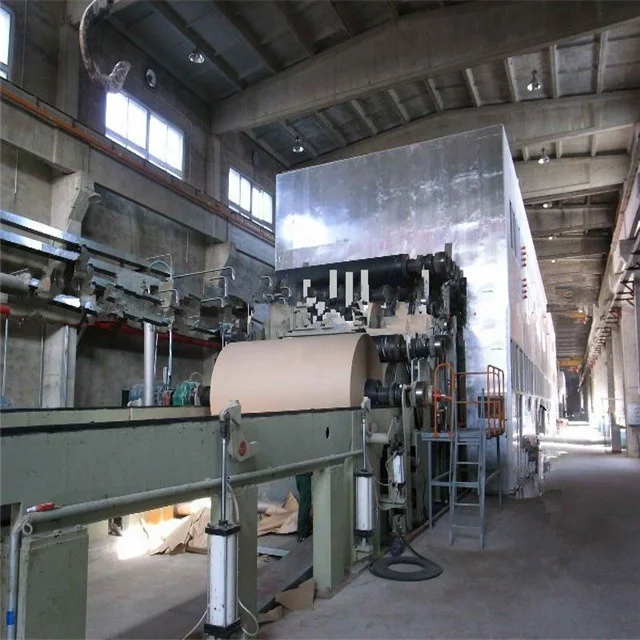 kraft liner paper/corrugated paper roll machine using recycling waste carton as raw material