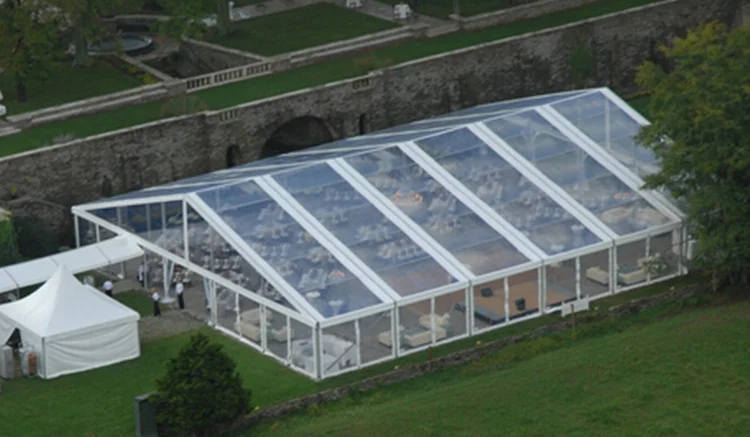 Clear roof wall transparent outdoor marquee party event wedding tent