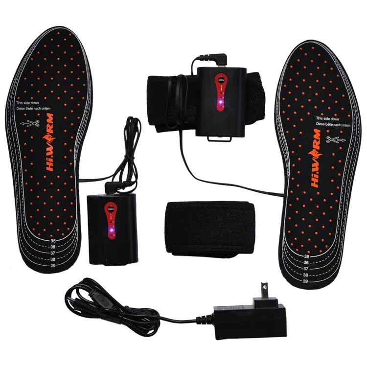 Wholesales Electric Heating Shoe Insoles Rechargeable Lithium Battery Keep Warm Insoles Supplier