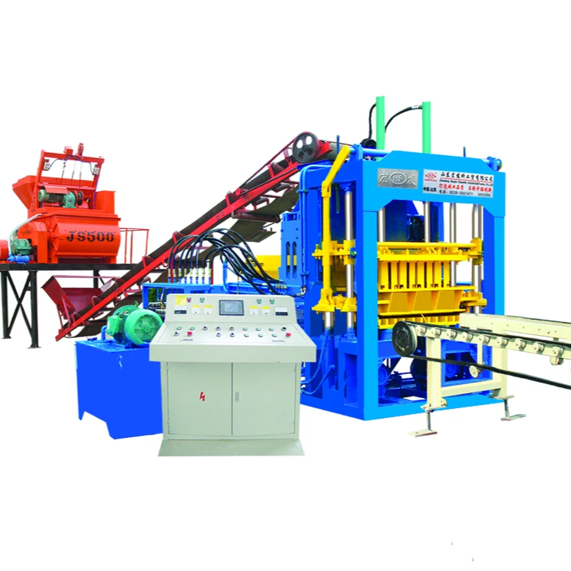 Automatic Ghana Hydraulic Brick Paving Footpath Block Making Machine Bricks Concrete Machines