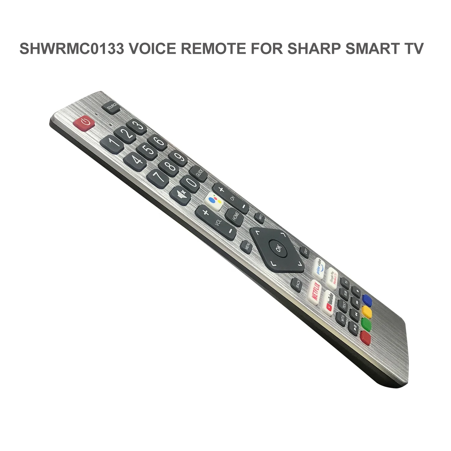 SPV01 voice Remote Control For Sharp Aquos TV SHWRMC0133 LC-40BL2EA LC-40BL3EA with Netflix Youtube Google Play