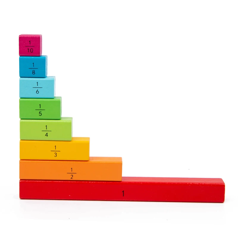 Montessori teaching AIDS math learning color decimal stick score stick kindergarten early education center educational toys