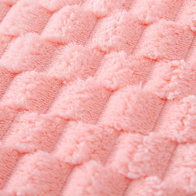 Custom Coral Velvet Microfiber Towels Solid Color Hotel Face Towels