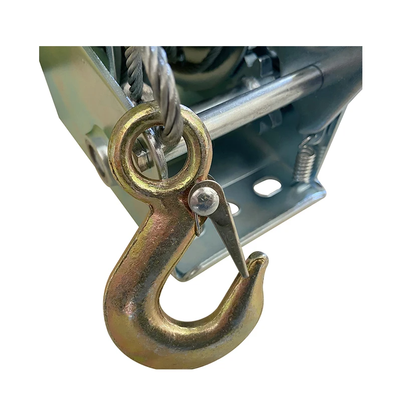 Manual Hand Boat Winch High Quality Mini Aluminum Brake Pulling 1 3 5 Ton Manual Hand Operated Winch