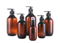 Пустая пластиковая бутылка для шампуня с насосом и логотипом на заказ, 100 мл, 150 мл, 200 мл, 300 мл, 400 мл, 500 мл