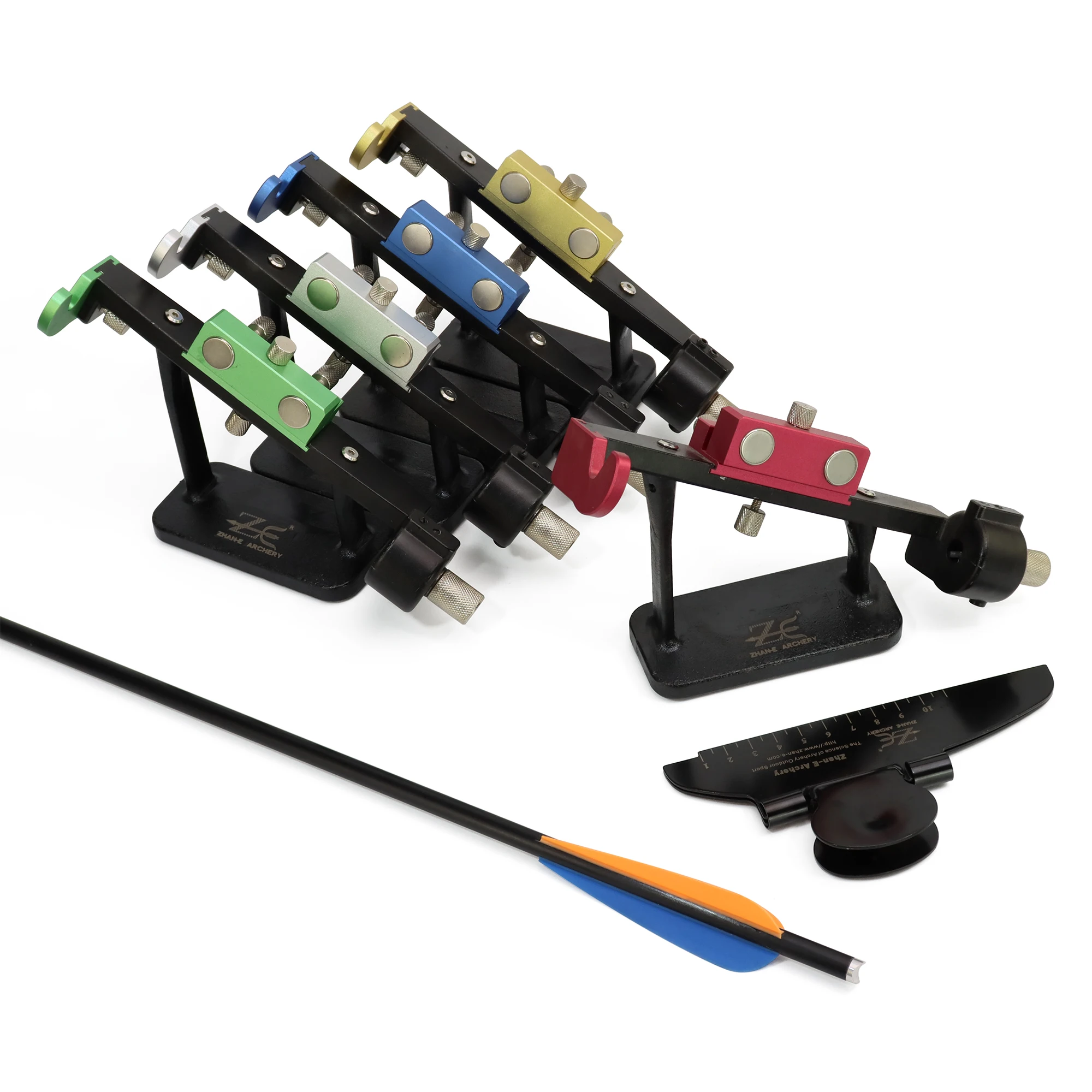 Зажим для стрельбы из лука, наконечник для самостоятельного закрепления перьев, инструмент для рукоделия, регулируемый металлический зажим для арбалета, болтов